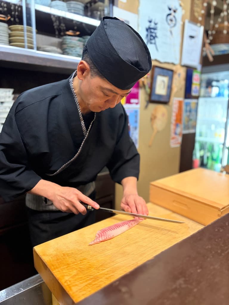 職人の調理風景