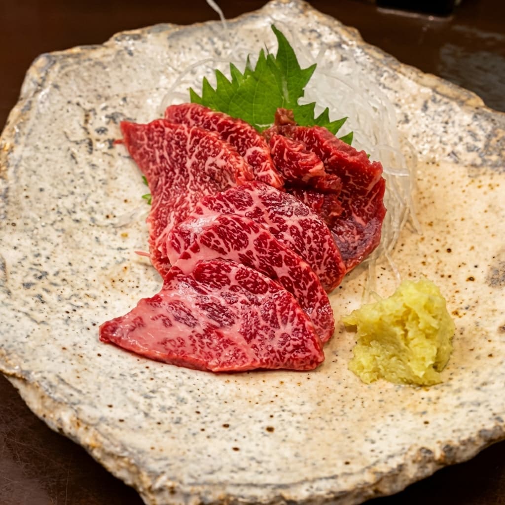 極上 馬刺し